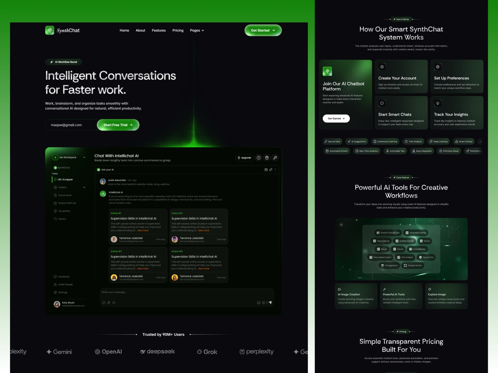 SynthChat — AI Chatbot & Productivity SaaS - Image 2
