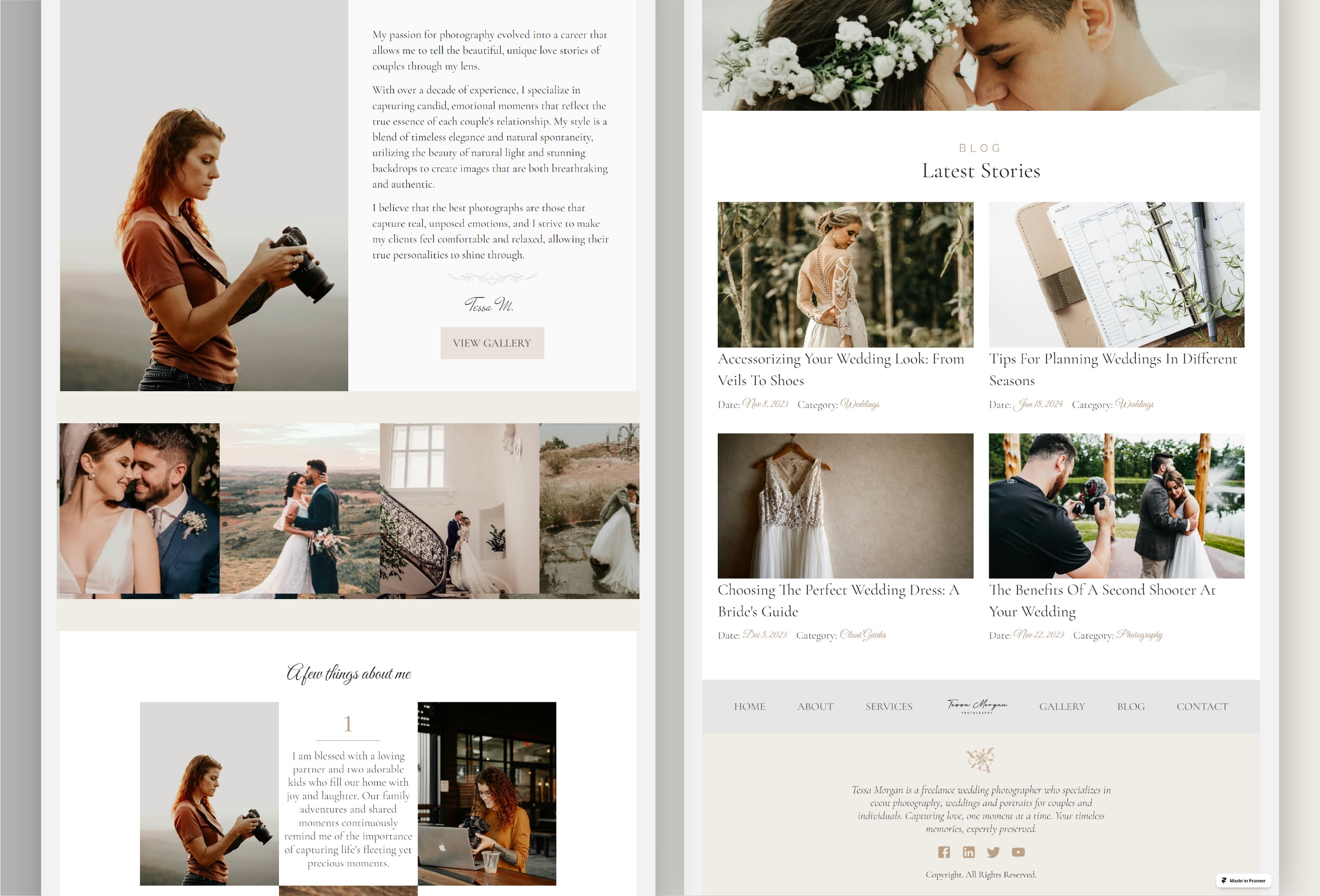 Tessa Morgan — Wedding Photography Template - Image 3
