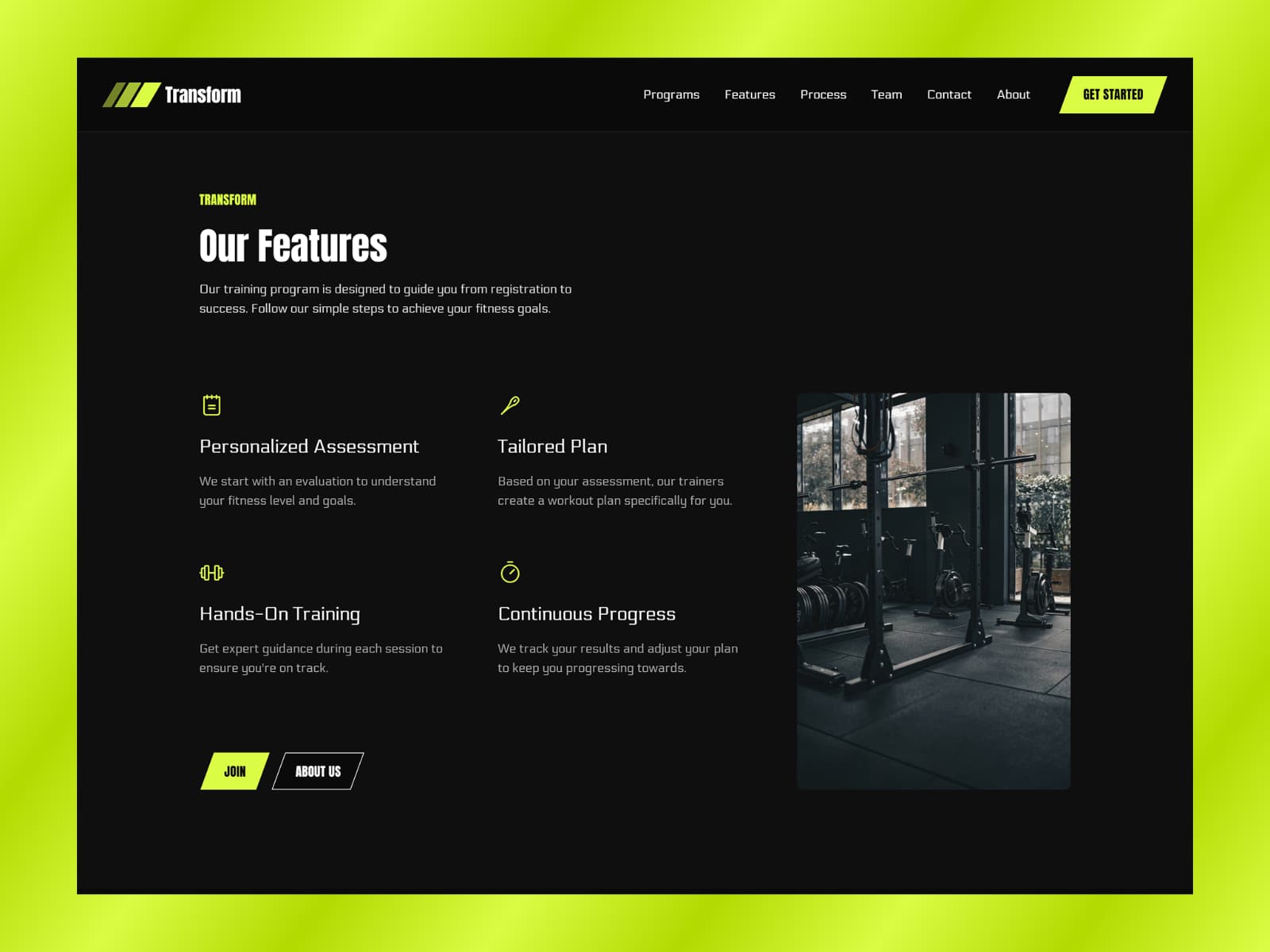 Transform — Premium Gym Fitness Template - Image 2