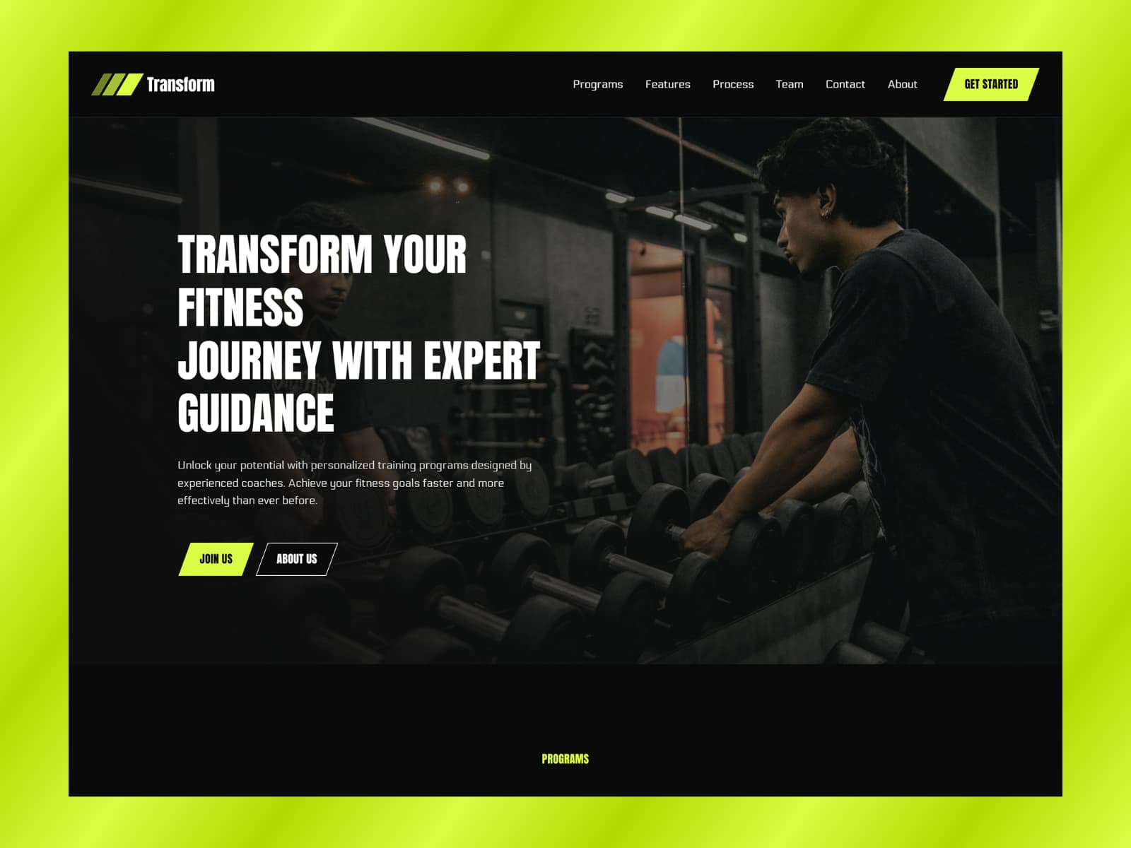 Transform — Premium Gym Fitness Template