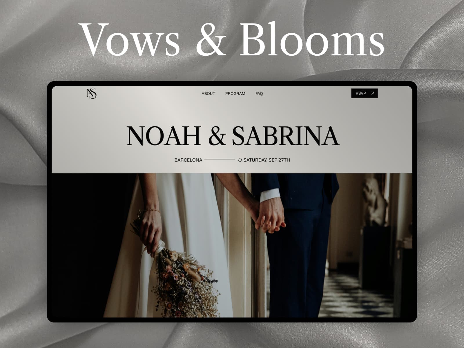 Vows&Blooms — Wedding website made with love.