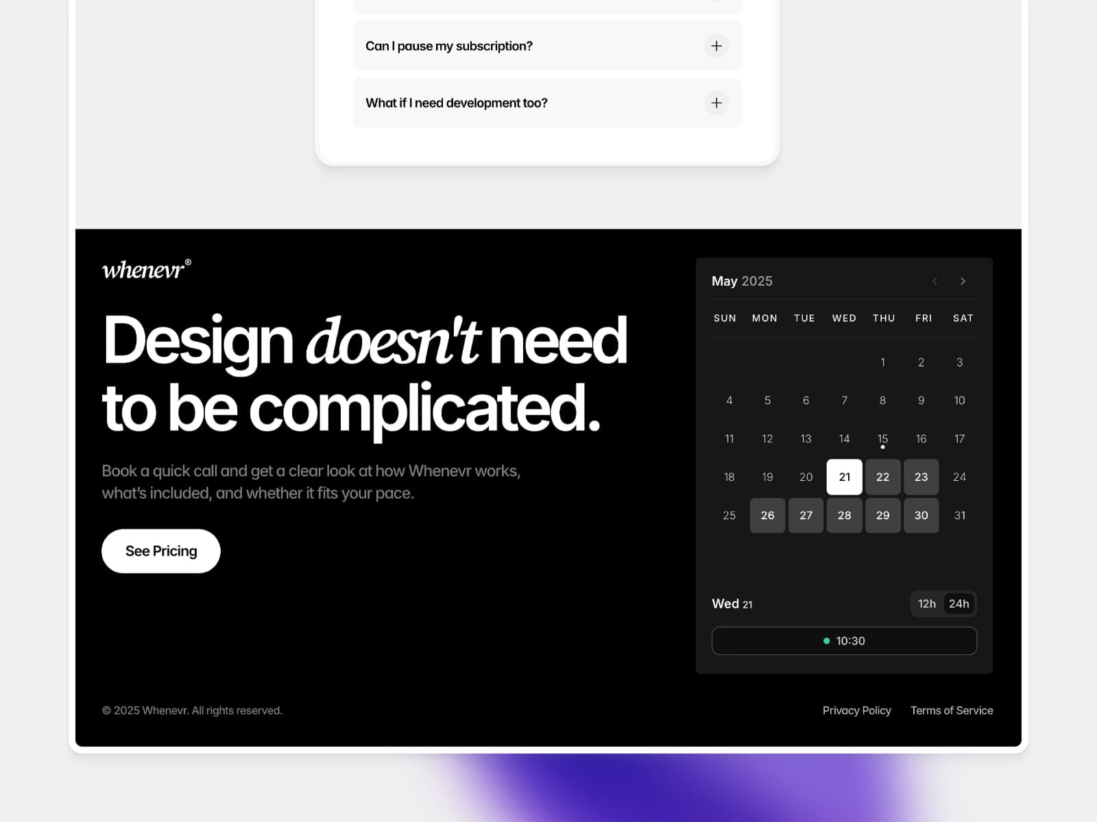 Whenevr — Design Subscription Template - Image 3