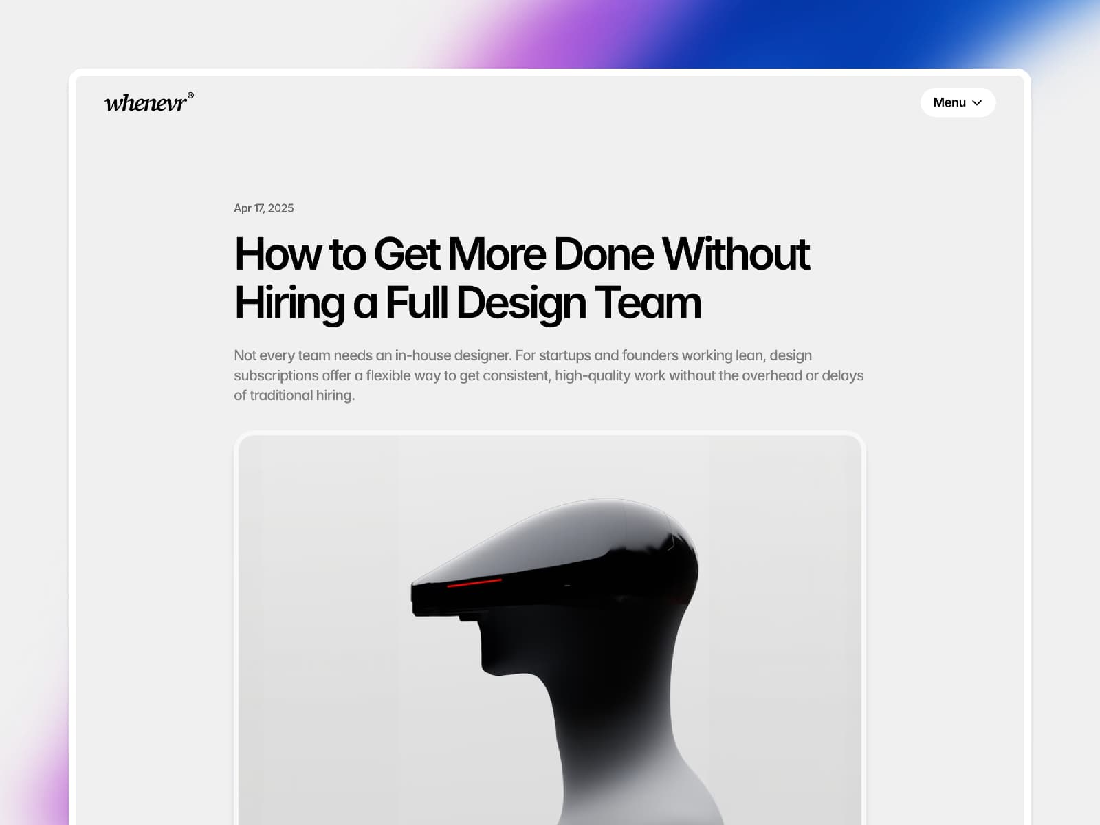Whenevr — Design Subscription Template - Image 4